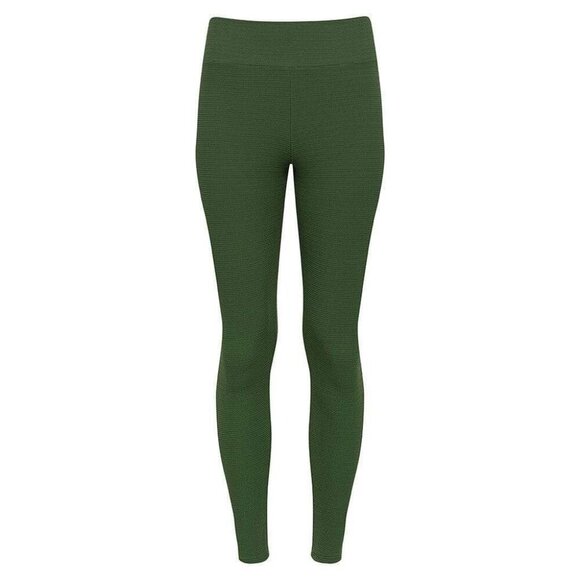Montce Olive Green Micro Scrunch Classic Legging - Picture 2 of 5